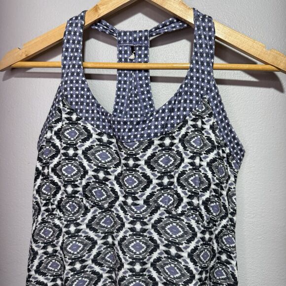Prana Racerback Midi Dress Women’s Size S Geometric Print Sleeveless - Picture 3 of 8